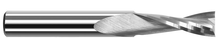 Picture of Harvey Tool 48700 .1000 Dia x .300 LOC PLAS, 2 FL End Mill Standard Flute Standard Helix Carbide Uncoated Single End Square Sharp